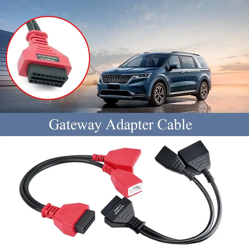 Dla Nissan/Renault/Dacia Gateway Adapter Nissan 16+32 Sylphy OBD2 16pin Cable Dodawanie klucza Nie ma potrzeby hasła Security Gateway