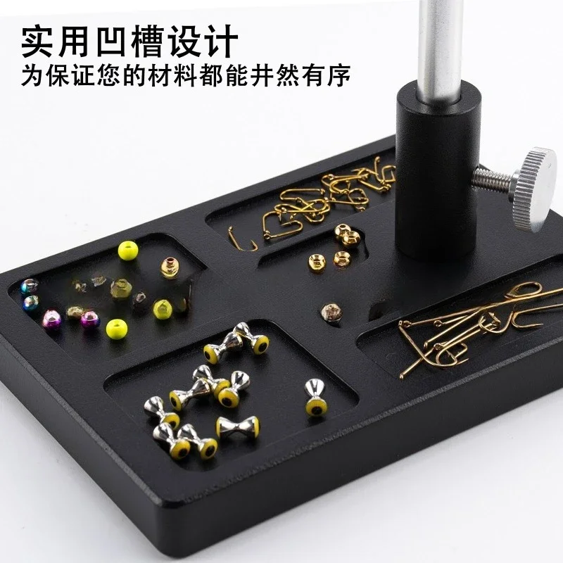 Hook table base, tie table accessories Iron plate base, outdoor fishing gear supplies