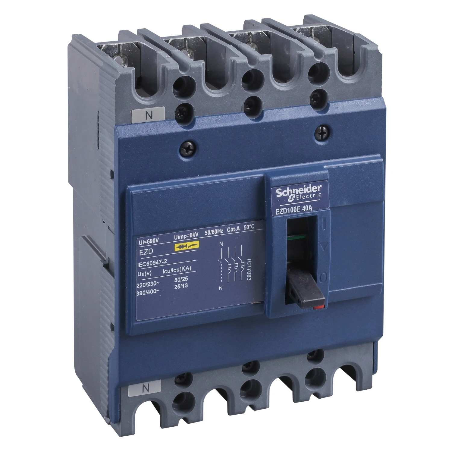 

EZD100E4100N EZD100E TM100D 4P/3d circuit breaker