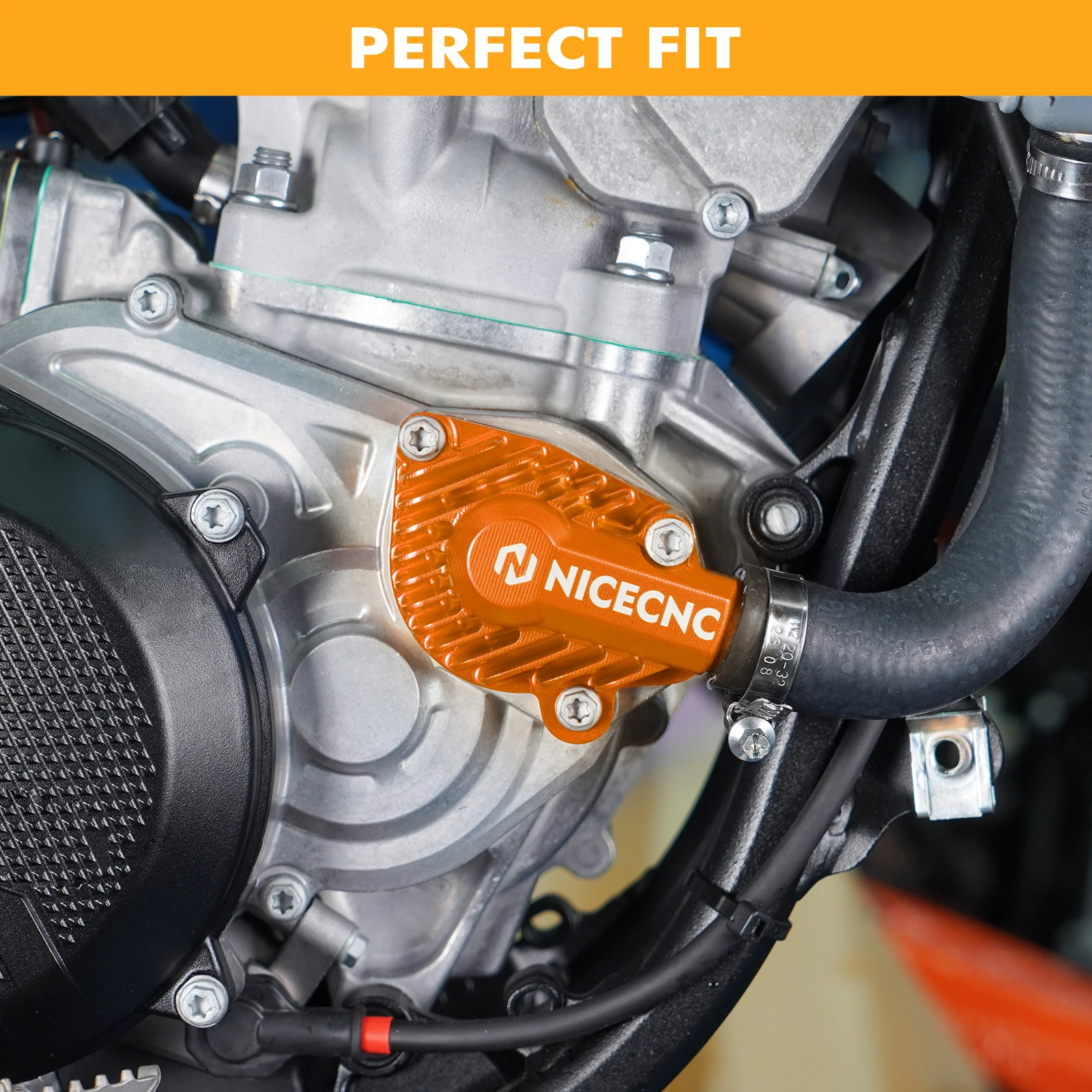 

Защитная крышка водяного насоса мотоцикла NICECNC для 2025 2024 KTM EXC 300 EXC 250 EXC 150 XC-W 300 XC-W 250 150 SX 125 XC 250 XC 300