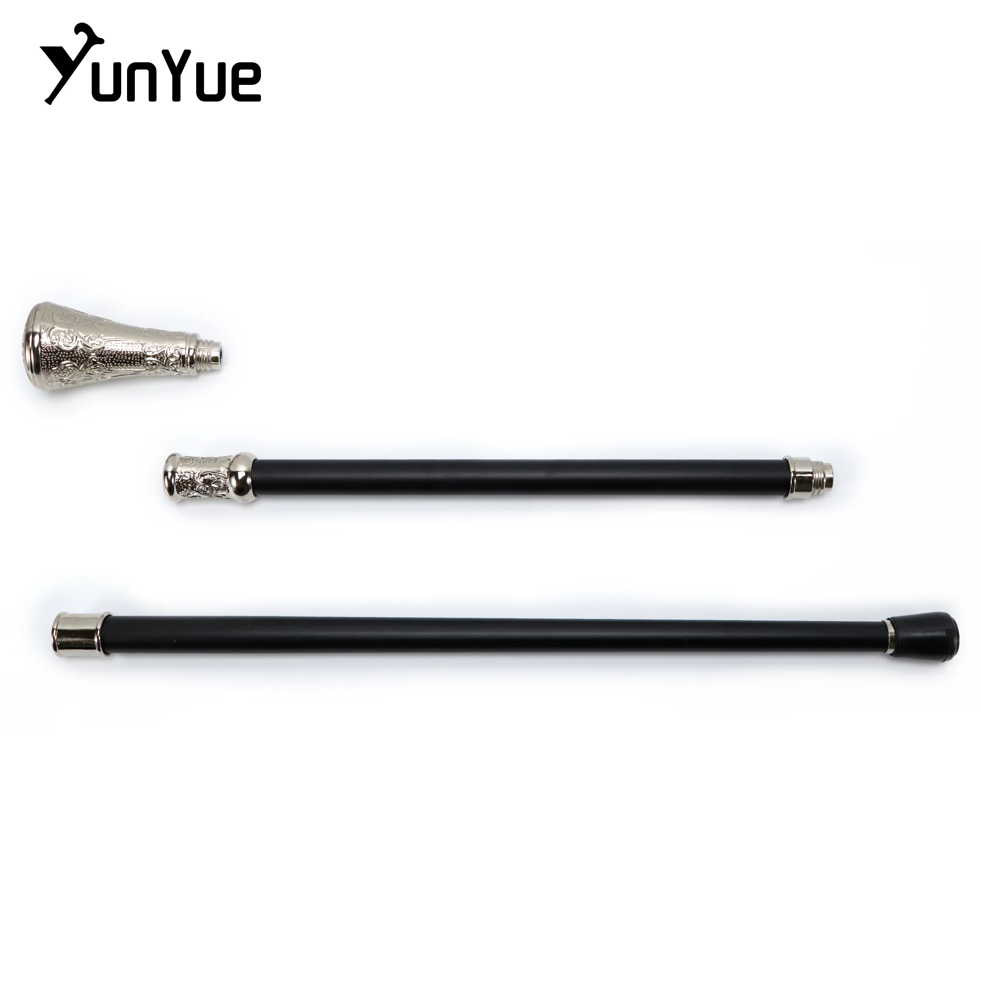 الأبيض جولة المعادن نحت عصا المشي شهم مجموعات الفن أزياء أنيقة عصا للمشي تأثيري فيلم الدعائم قصب الحزب #6