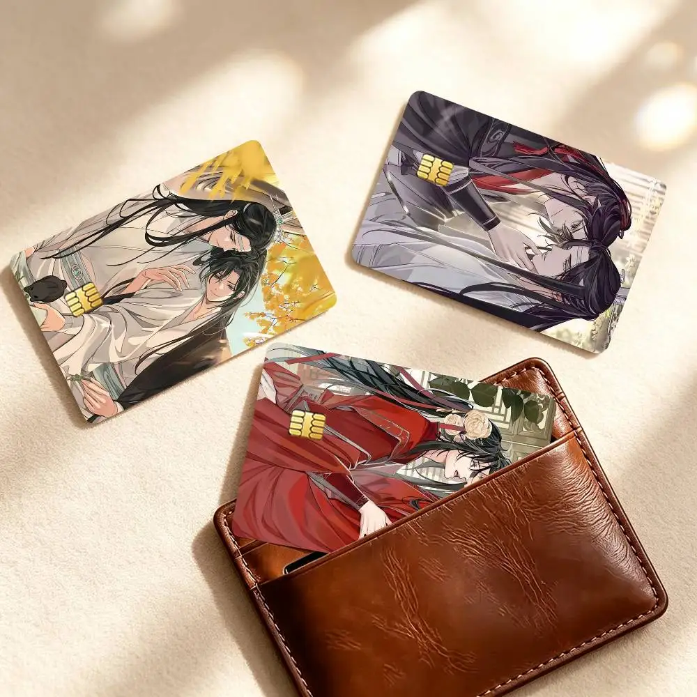 M-Mo Dao Zu Shi Lan Wangji Wei Wuxian Credit Card HD Stickers Game Card Decal Small Chip Waterproof Sticker Gift