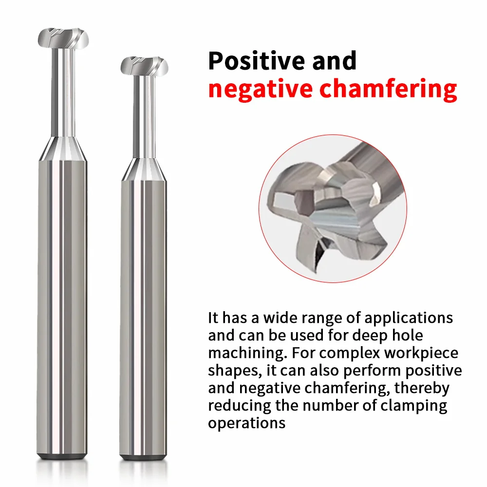 Augusttools HRC60 Arc T Shape Milling Cutter For Aluminum 4Flutes Arc T-Type Tungsten Carbide End Mills Cnc Machine Cutting Tool