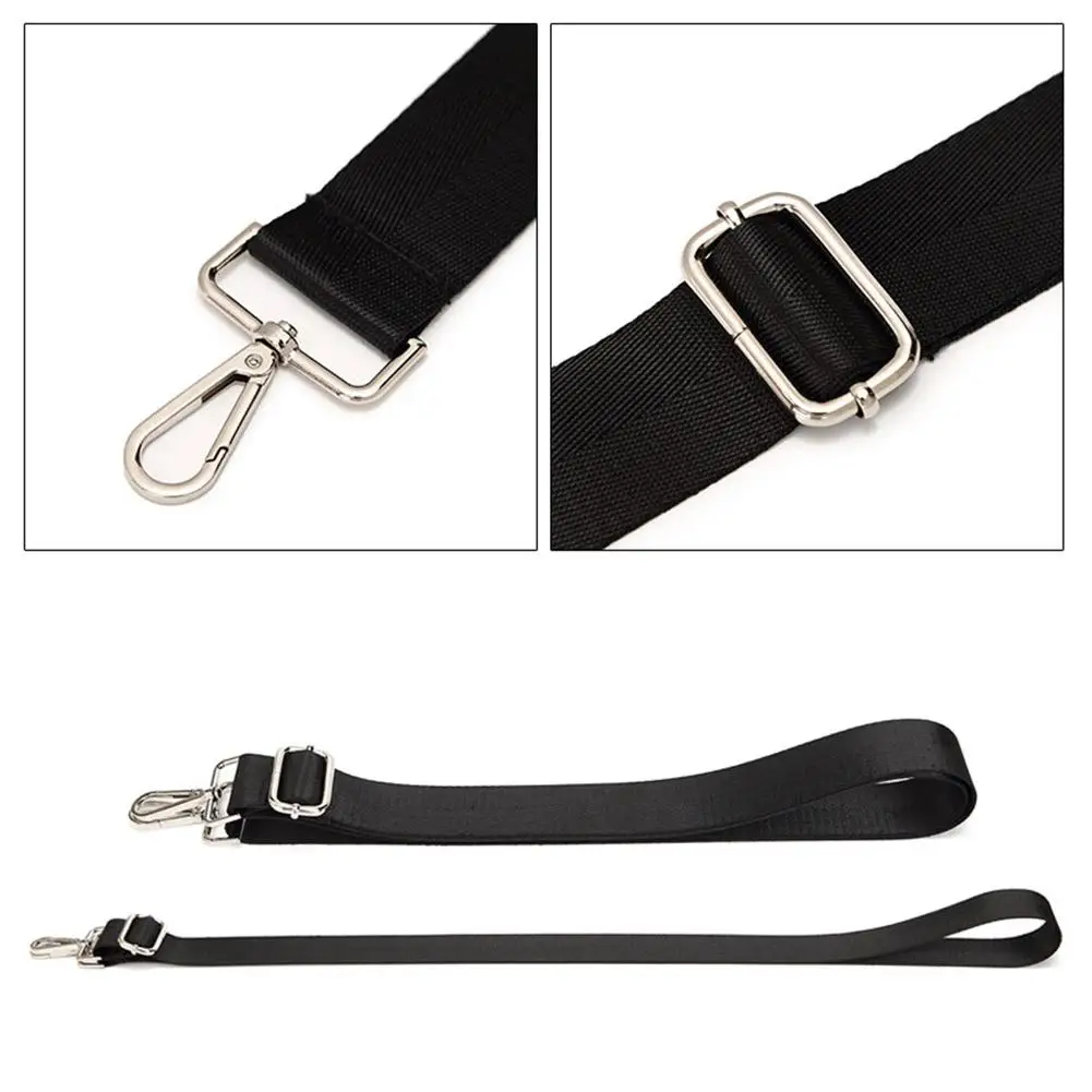 패션 블랙 나일론 숄더백 스트랩 조절 가능 교체 가능 탈부착 벨트 여성 남성 메신저백 핸들 핸드백 벨트
