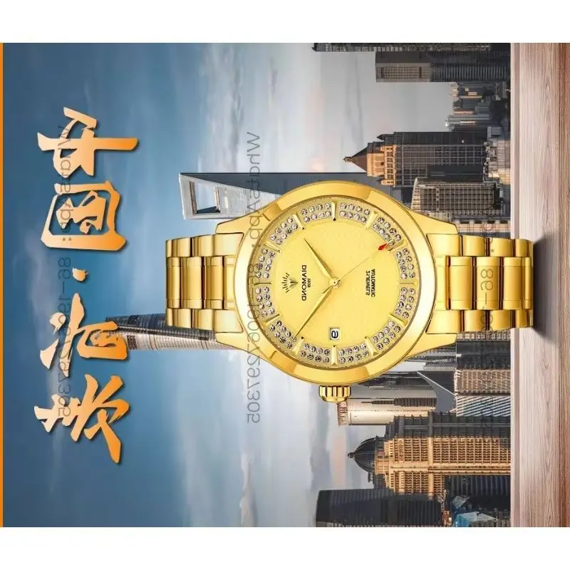2656 Time Island Watch Shanghai Automatic Men's Mechanical Watch Waterproof Diamond-Embedded Transparent Case Guard Men's Watch