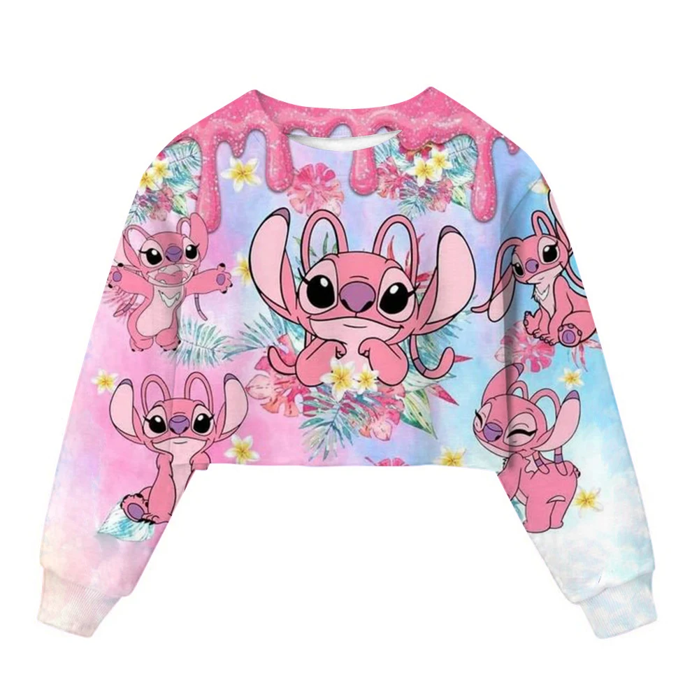 

Disney Lilo;Stitch Sweatshirt Spring and Autumn Children's Lilo;Stitch Printed Sweatshirt Girls' Clothing Hot Selling Preschool