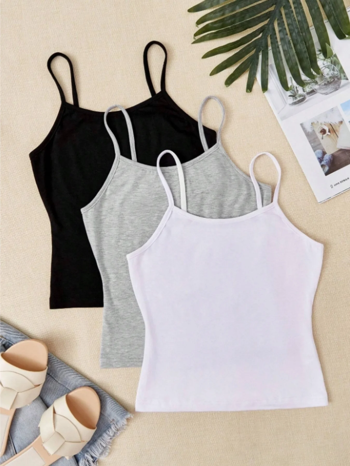 Nuovo set di tre pezzi di gilet multiuso di tendenza casual alla moda da donna