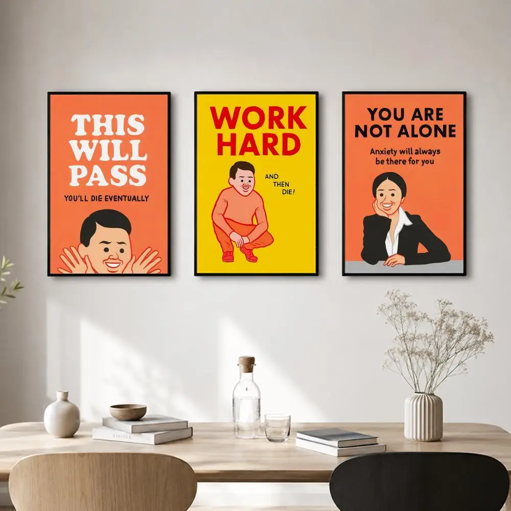 Artist Joan Cornella Poster Self-adhesive Art Waterproof Paper Sticker Coffee House Bar Room Wall Decor