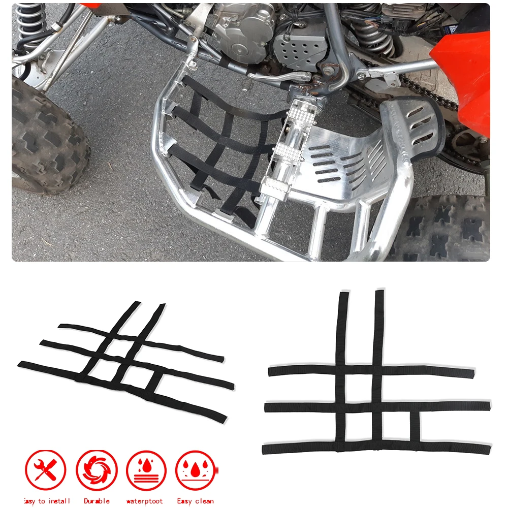 Motocross Nerf Bar Nets Waterproof Nylon ATV Toolkit For Yamaha Banshee 350 Raptor 350 660 700 YFZ450 YFZ450R YFM700 For Polaris