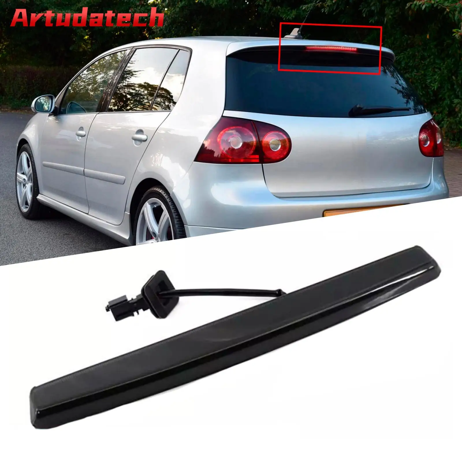 

Artudatech черный третий светодиодный стоп-сигнал высокого уровня для VW Golf MK5 GTI Passat Polo MK4 автомобильные аксессуары