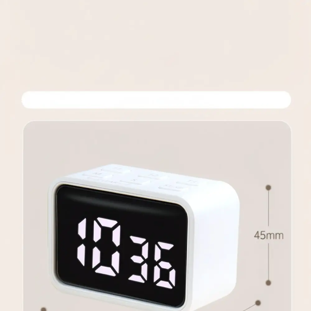 Mini LED Digital Timer Rechargeable Silent Clock For Study Homework Exam Countdown Reminder Portable Productivity Gadget