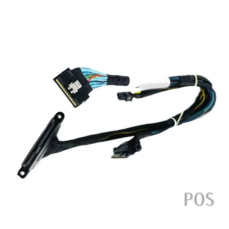 

LP Slim SAS8654 8I к Nvme U.2 SFF-8639 Кабель-адаптер жесткого диска LP8654–8639 Mini 4P Порт питания SSD 40-50CM-POS