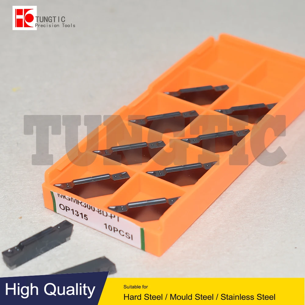 Inserção Cnc Torno Ferramenta de Corte Usinagem Metal Torneamento Ferramentas Grooving Inserções Mgmr 300 Mgmr3008d-pt Op1315 Mgmr3009d-pt Op1215