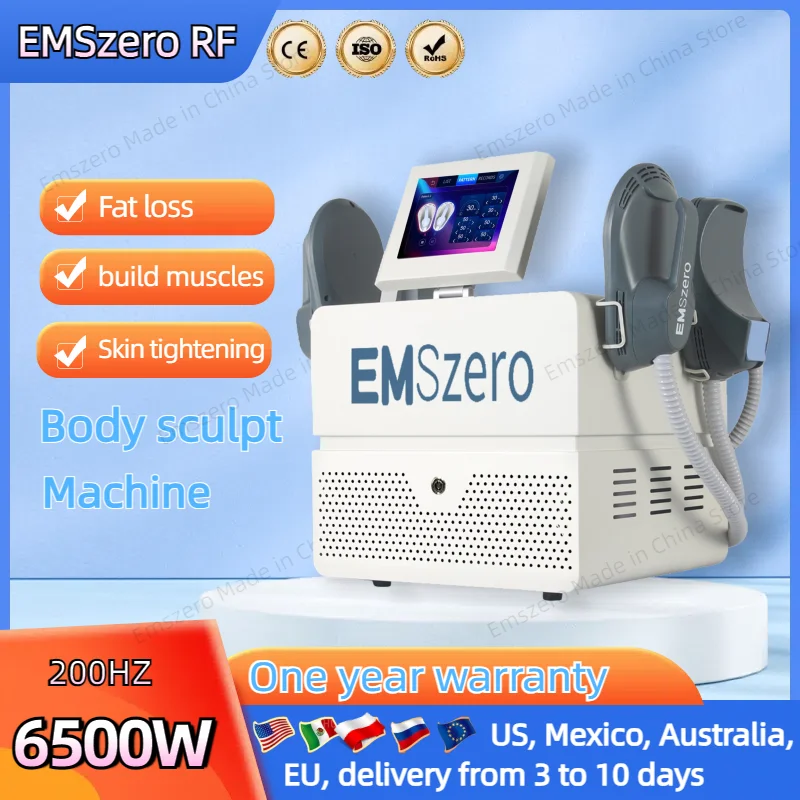 Emszero Nova EMS 6500W 200Hz Muscle Sculpt Machine con 4 maniglie e Pad di stimolazione pelvica opzionale