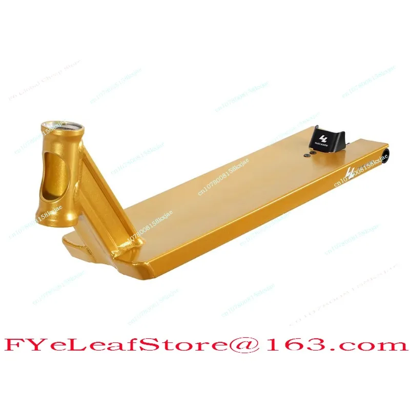 6.3 Inch Wide Gold Powder Coated Professional Scooter Deck Bright Light Stunt Scooter Parts