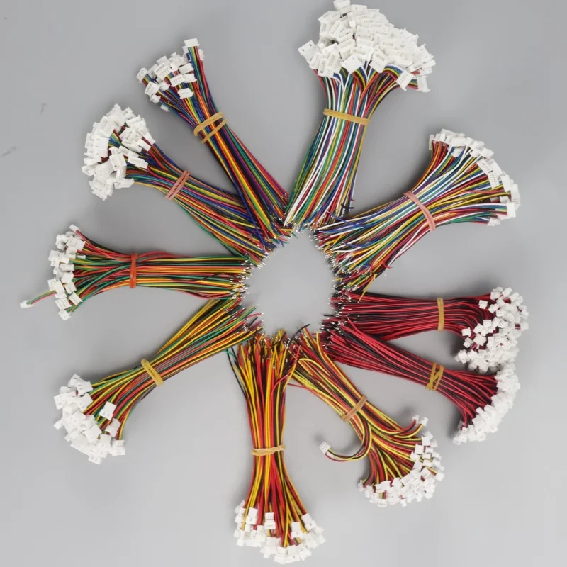 10 Stück 100 mm Mini-Micro-JST-Stecker-Set 1,25 mm Kabel mit 2/3/4/5/6 Pin männlich weiblich Stecker 2P/3P/4P/5P für elektronische Komponenten – Detail 3