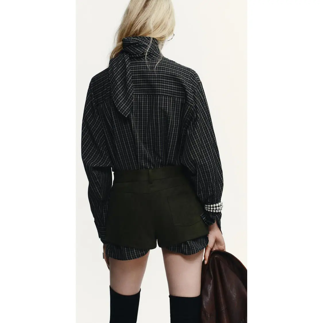 وشاح منقوش من القطن من Faionable ZR Sle للنساء irt Street Sle فضفاض مناسب من ألياف البوليستر طويل Sve irt مع ربطة عنق