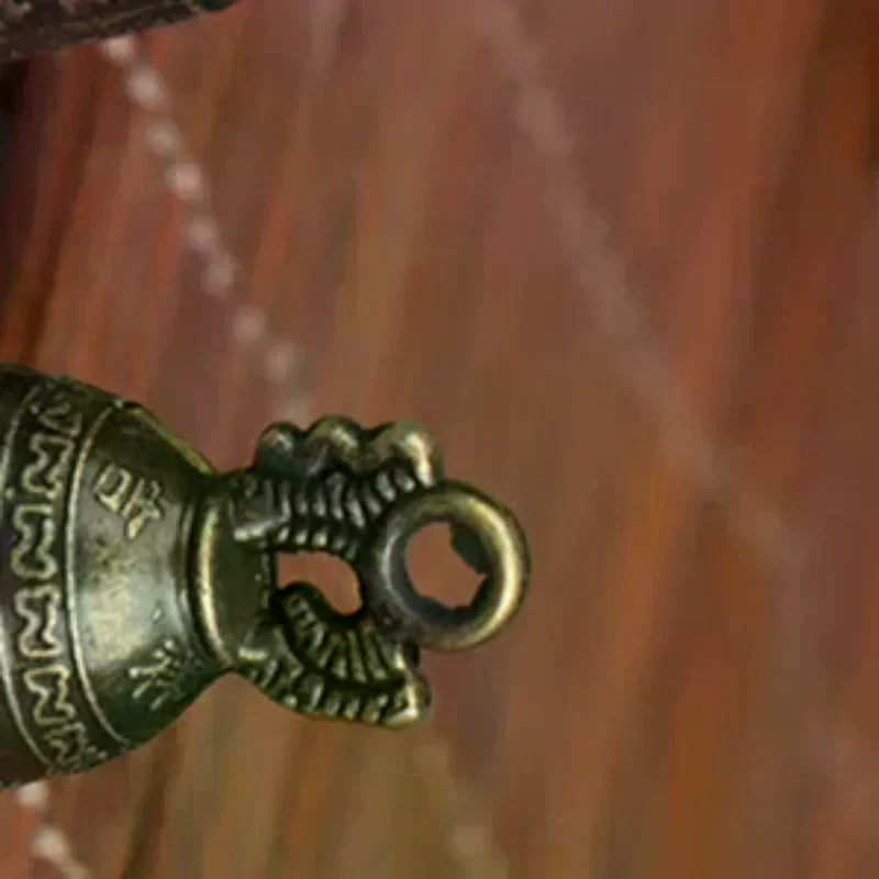 1pc Antique Bell China's mini Brass Copper sculpture pray Guanyin Bell Shui Feng Bell Invitation Buddha Buddhism