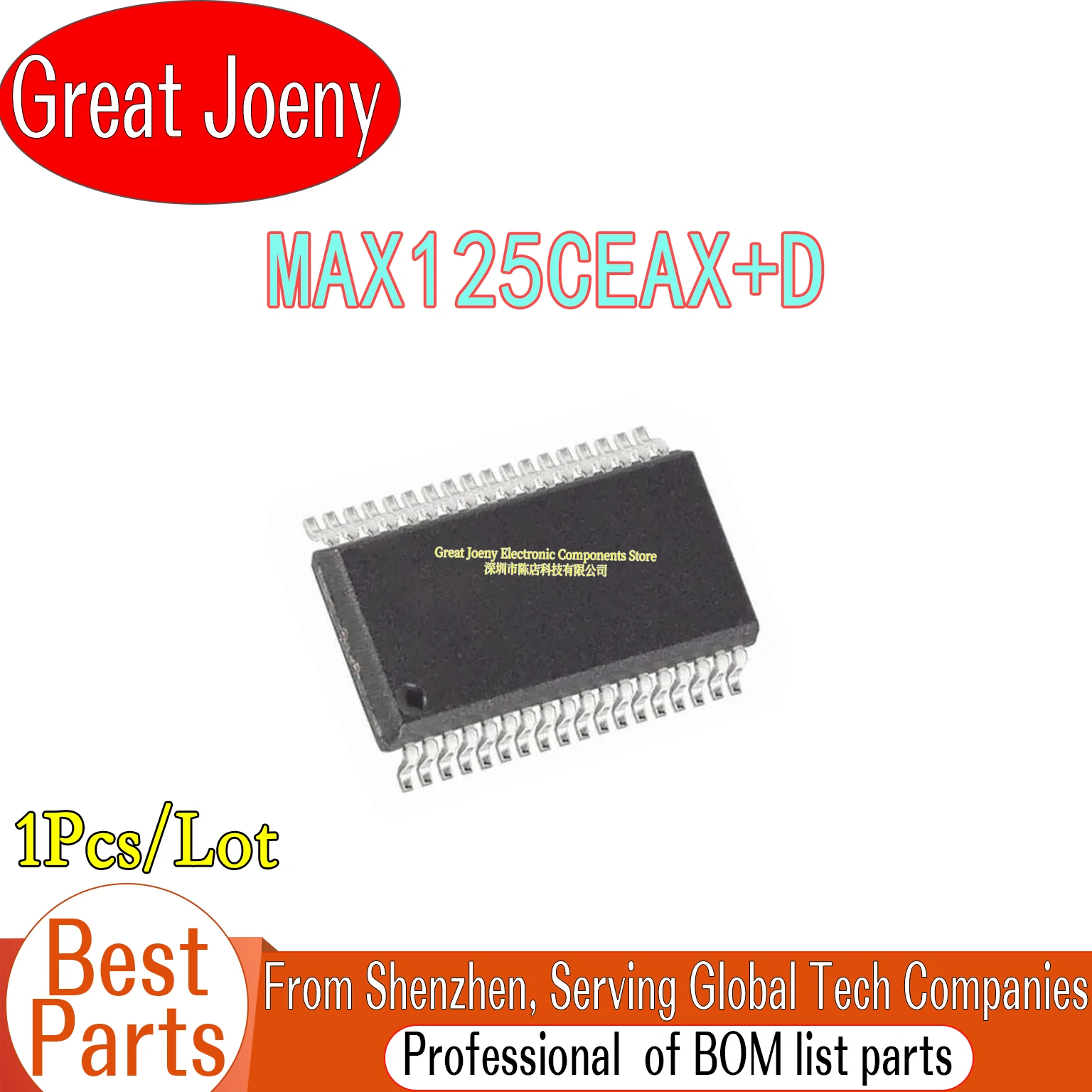 100% New Original MAX125CEAX MAX125CEAX+D IC Chipset SSOP-36