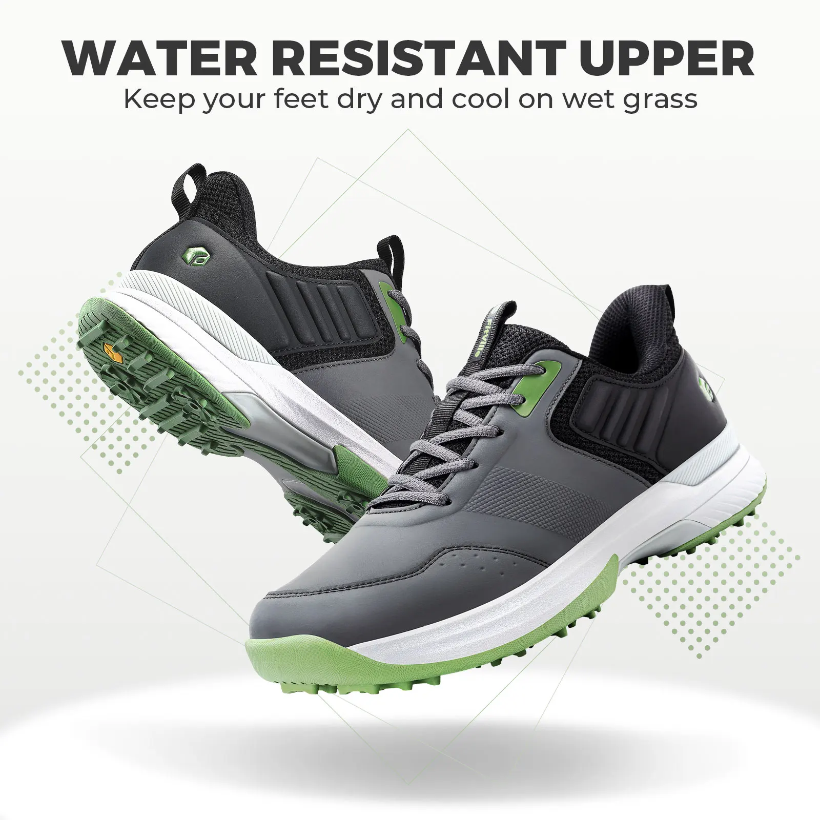 Golf-Fittington-Schuhe, Freizeitschuhe, Abnutzung und Widerstandsfähigkeit im Wasser für den Mann._voghion.com