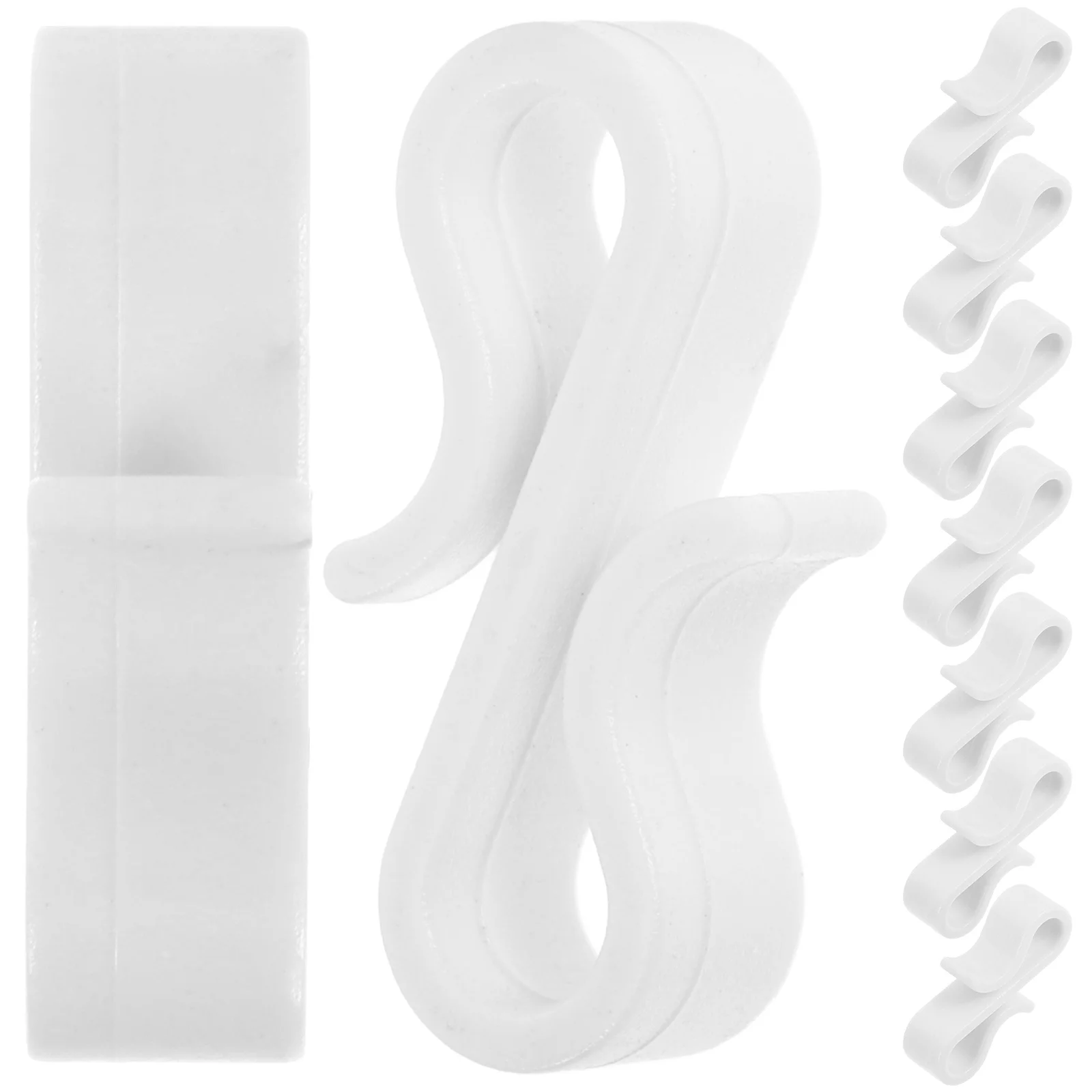 50 Pcs Gutter Hooks for Lights Christmas Ornament Hanger Clips Outdoor outside Pp