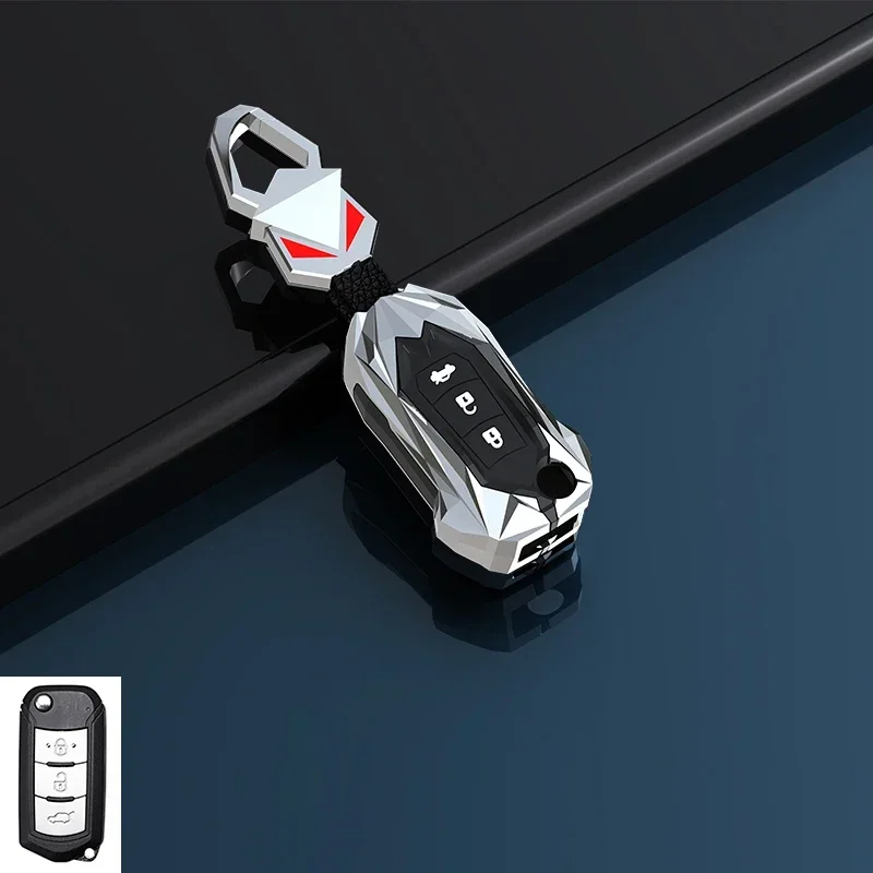 

Zinc Alloy Car Remote Key Case Protector Cover Holder For GAC Trumpchi GS3 GS5 GS6 Folding Keyless Shell Auto Accessories