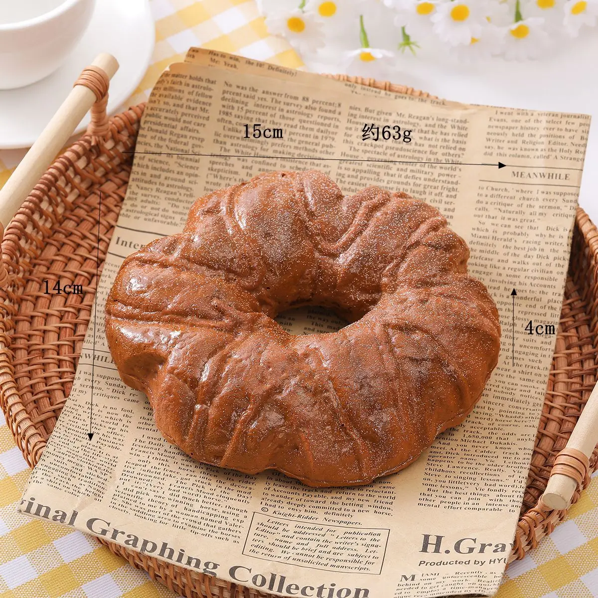 Simulation Brot Künstliche Lebensmittel Bäckerei Dessert Konditorei Shop Hotel Dekor Bagel Croissant Baguette Gefälschte Roggen Brot Modell – Detail 4