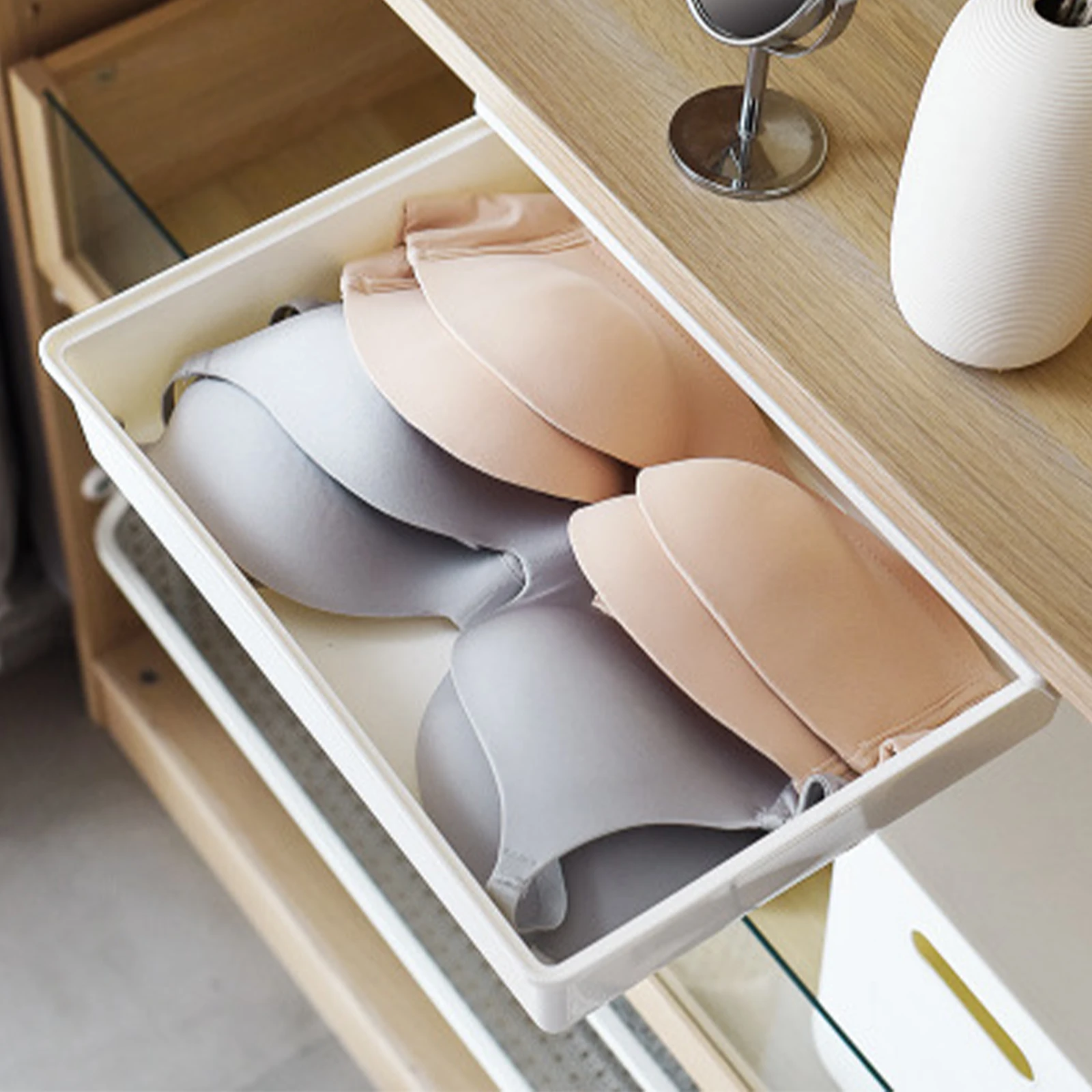 

Adhesive Under Desk Drawer Organizer Hidden Pencil Holder For Office School Bedroom Bathroom Stationery Storage Box