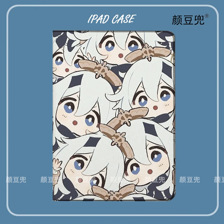 

Ударный чехол Paimon Anime Genshin для iPad 10,2, 8th Air 4 5 6 Mini 5 6 7, роскошный силиконовый чехол для iPad Air 4 iPad 10 Pro 11 13