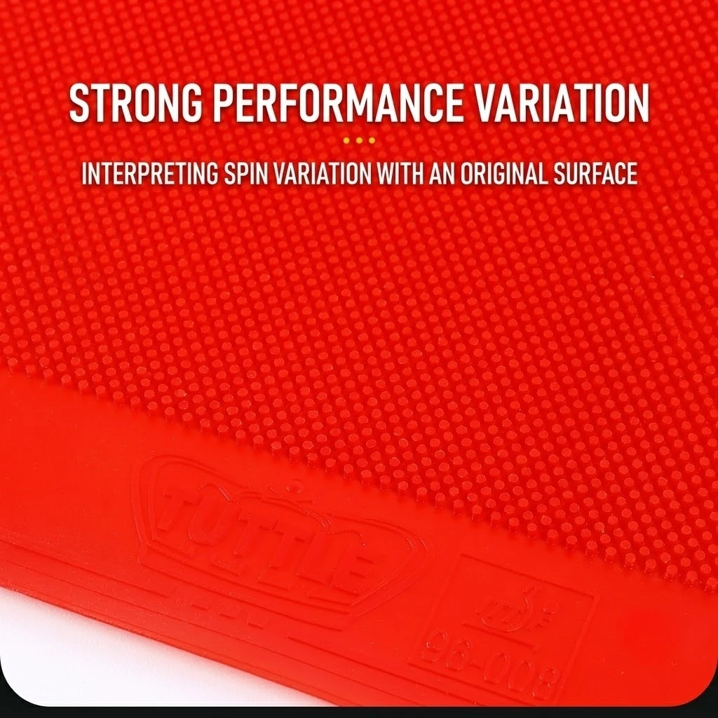 Tuttle Table Tennis Racket with Single Rubber Surface, Autumn3D Arc Spin Peculiar Rotation Table Tennis Rubber Surface with Long Spikes Single Rubber Surface image 4