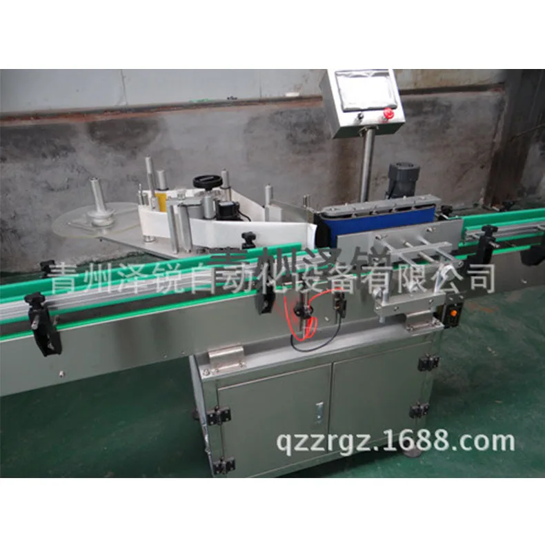 توريد آلة وضع العلامات الأوتوماتيكية لزيت الطعام Baijiu للنبيذ ذاتية اللصق، آلة وضع العلامات الأوتوماتيكية على الوجهين