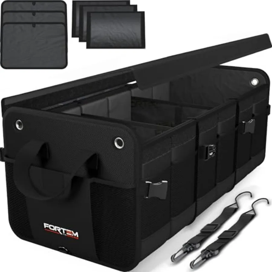 

Trunk Organizer For SUV Car Organizer and Storage, Multi-Compartment Storage Bag Car Accessories for Women Men, Perfect Christm