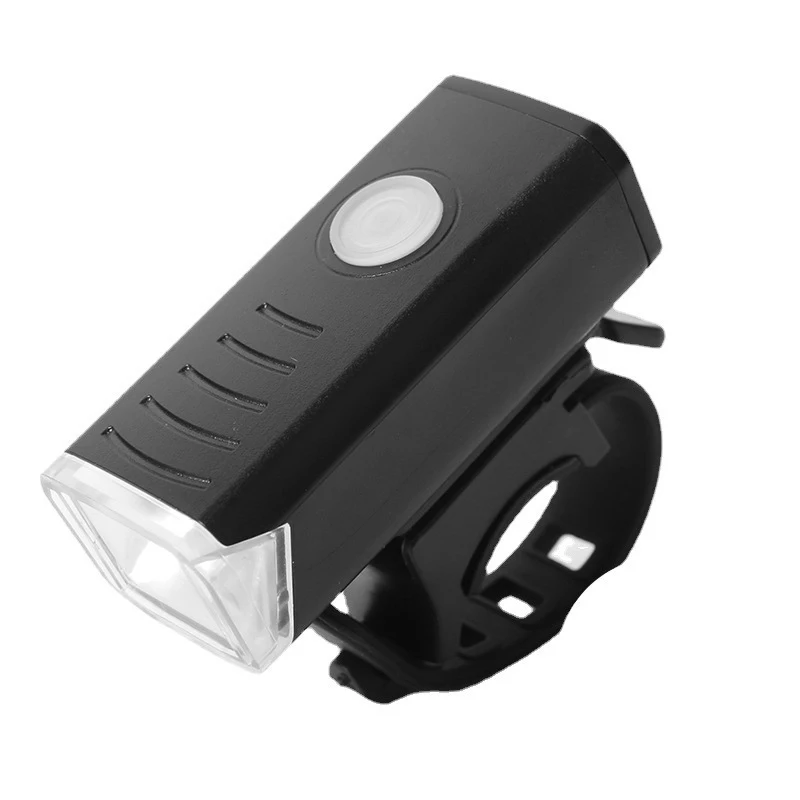 Luz delantera y trasera para bicicleta, faro LED resistente a la lluvia, recargable por USB, 300mAh