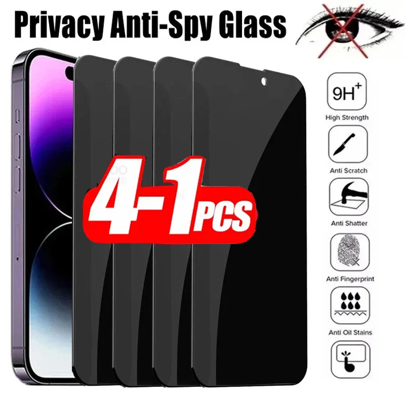 1-4PCS Privacy Screen Protector For Xiaomi Redmi Note 12 11 10 9 8 Pro 10S 9s 9A 9C 9T 10C Mi 11 Lite 11T 12T Pro Anti-Spy Glass