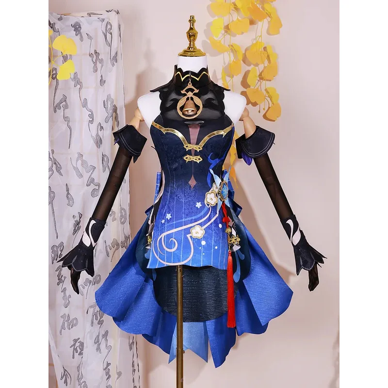 Em estoque 2024 ganyu nova roupa cosplay traje genshin impacto cosplay crepúsculo flor gan yu conjunto completo cosplay outfit uniforme