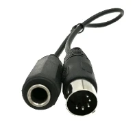 NEW 0.3M Stereo Audio Extension Cable MIDI 5-Pin Din Male to Monoprice 6.35mm 1/4 Inch Female TRS for MIDI keyboard