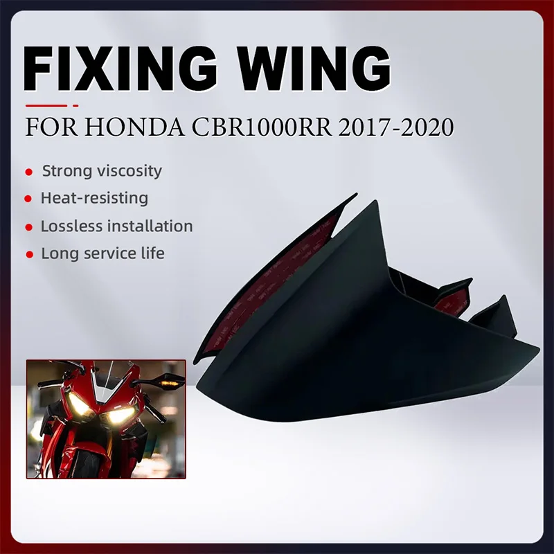 

Motorcycle Fixed Wing For Honda CBR1000RR CBR 1000 RR 2017 2018-2020 ABS Plastic Aerodynamic Side Wind spoiler Fairing Parts