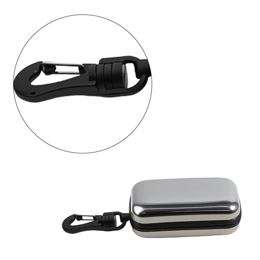 Portable Eyeglass Case Stainless Steel Pressure Resistant Reading Glasses Box Waterproof Velvet Inner Presbyopic Storage Case