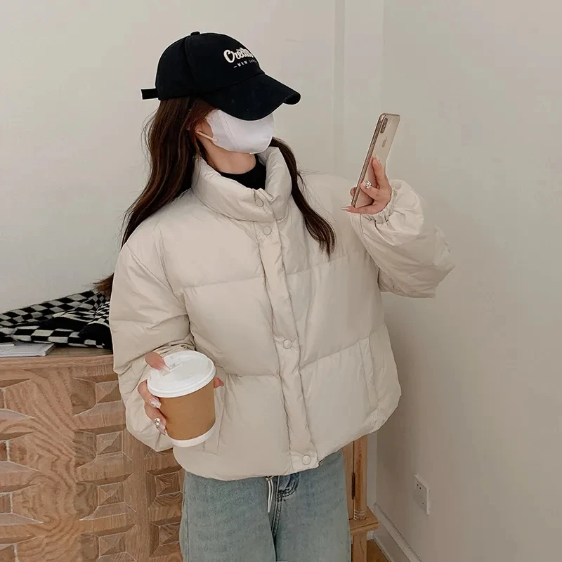 

2023 Winter Korean Edition Thickened Small Down Cotton Coat Women's Small Fragrance Wind Thickened Short Cotton Coat Bread Coat