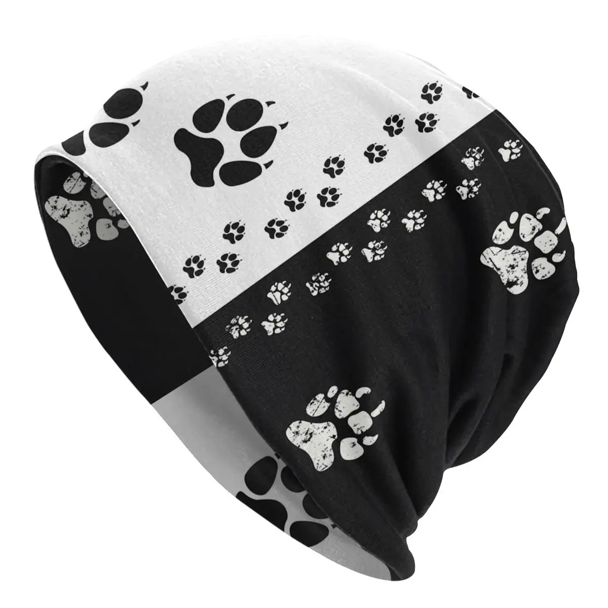 

Bonnet Hats Men Women's Thin Hat Dog Paw Prints Autumn Spring Warm Cap Street Skullies Beanies Caps