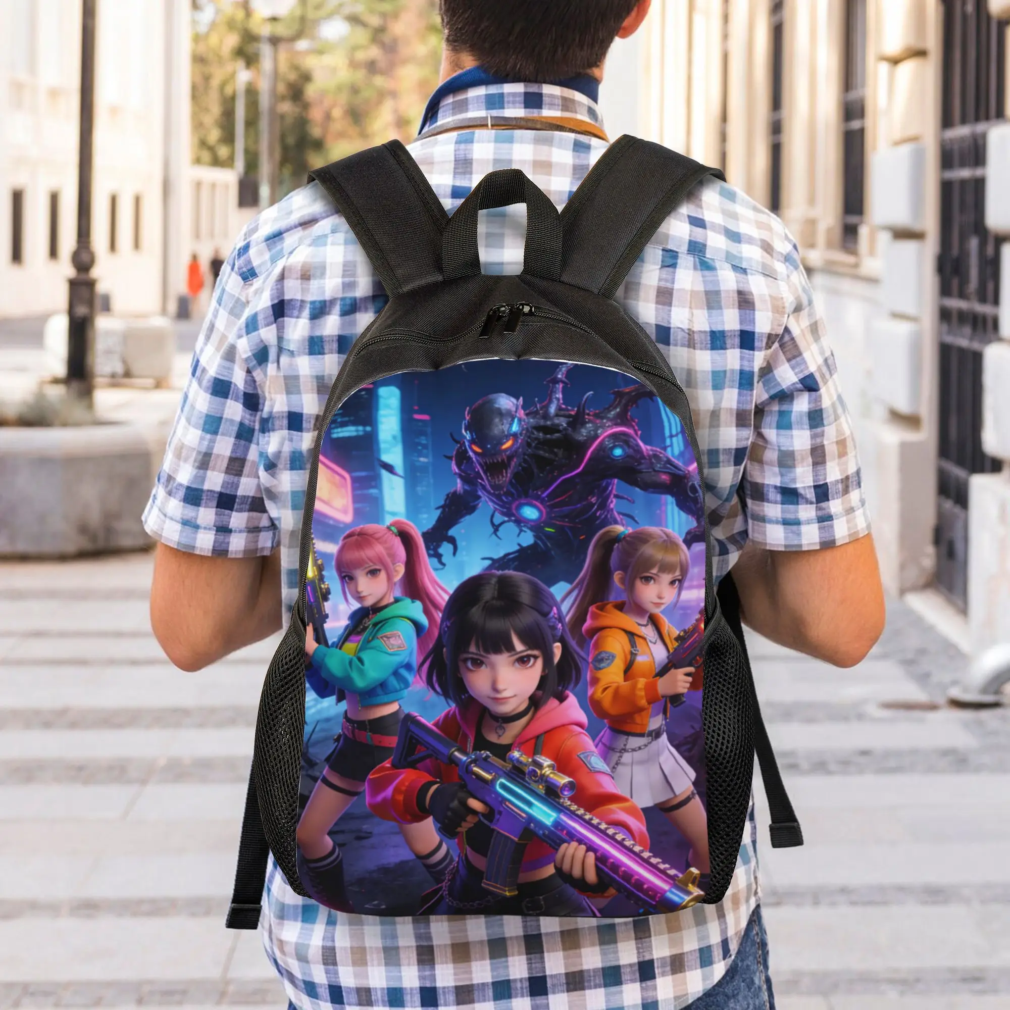 Laptop Bag Back to school season K POP 42  Sturdy Shoulder Backpack