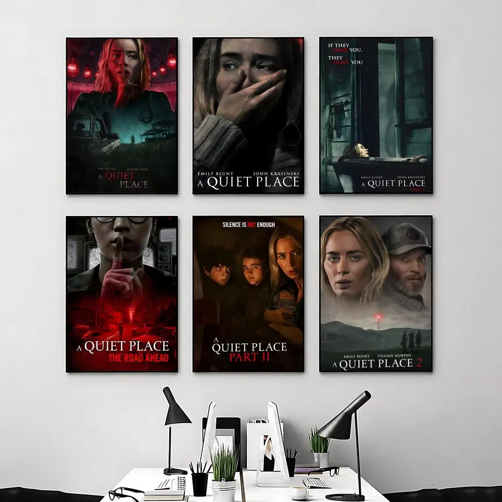 Movie A Quiet Place Poster Posters Anime Room Decor Decoration Movie Backpack Wall Interior Music Wall Art