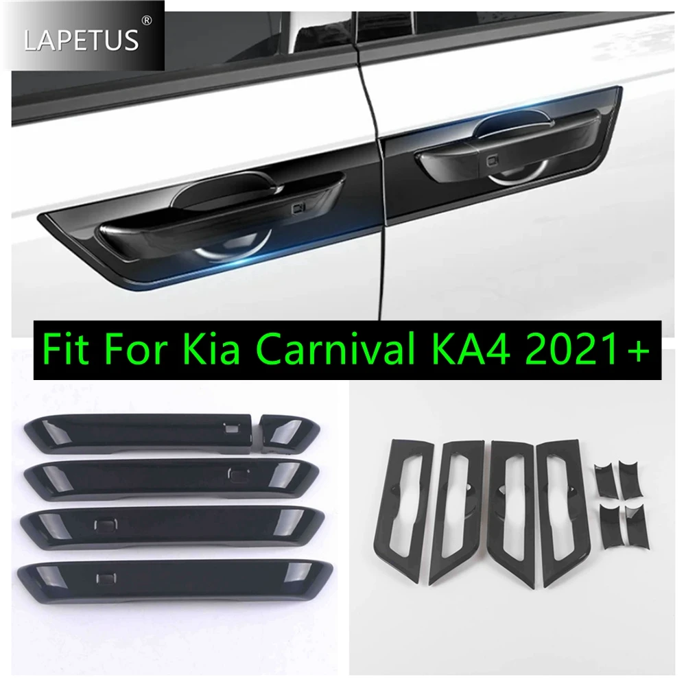 

For Kia Carnival KA4 2021 2022 2023 2024 ABS Black Car Exterior Door Handle Bowl Decor Sticker Cover Trim Protection Accessories