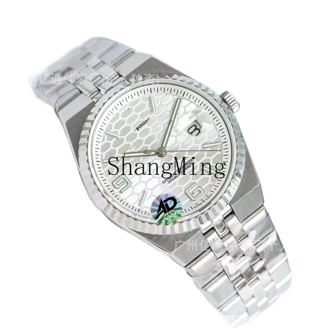 

DSA high-end fashion men and women couple gold belt calendar luminous waterproof watch