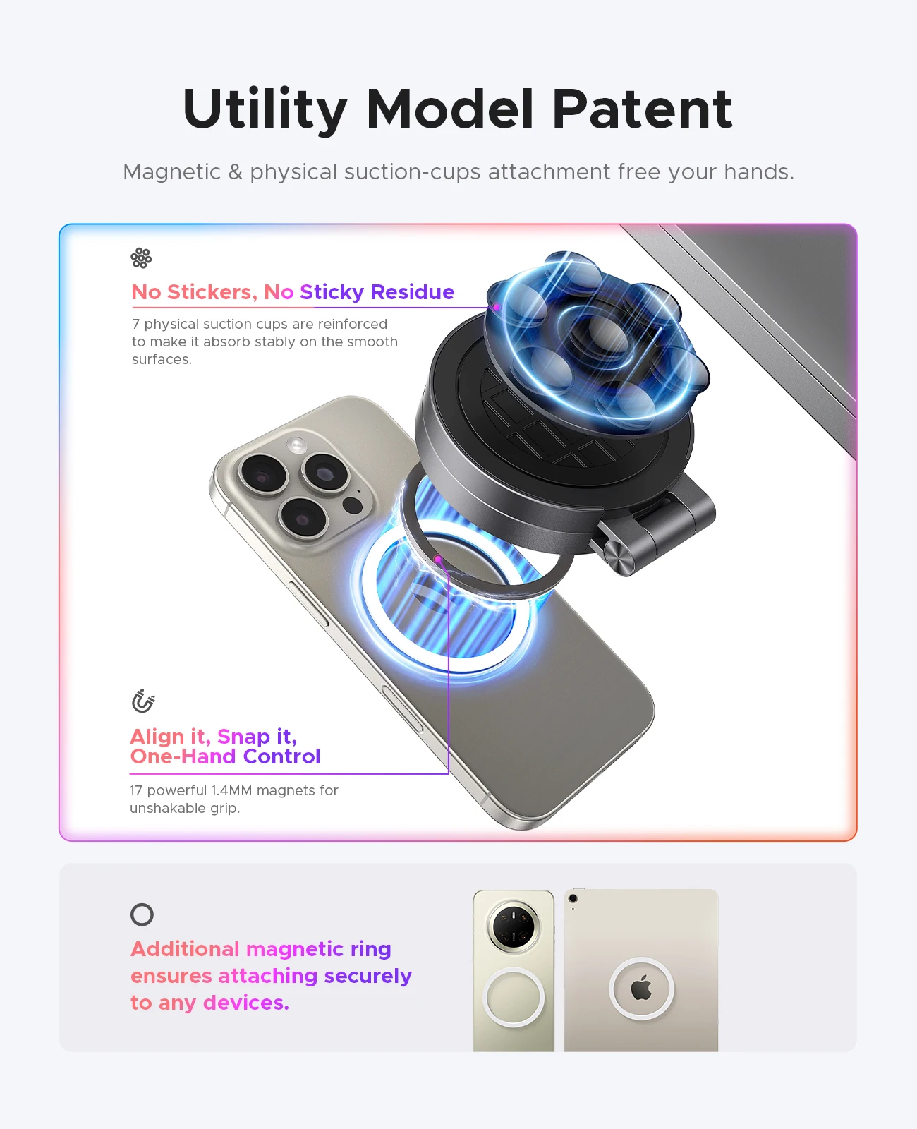 ORICO SSD esterno 1TB Mini SSD portatile magnetico ultrasottile 2000 MB/s Supporta 4K ProRes HDR per MacBook PC Laptop iPhone