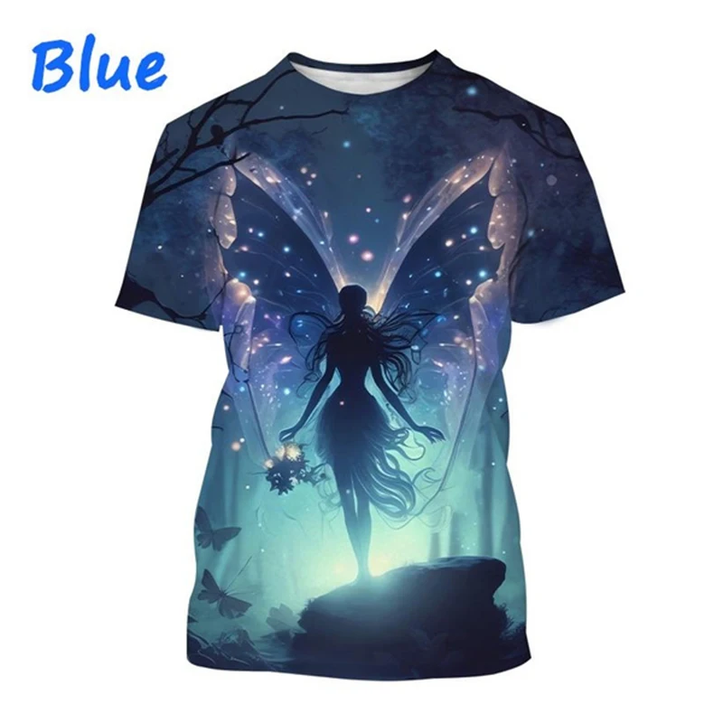 New Fairy Elf 3D Print T-Shirts Men Women Fashion Streetwear Short Sleeve T Shirt Oversized Harajuku Kids Tees Tops Man Clothing