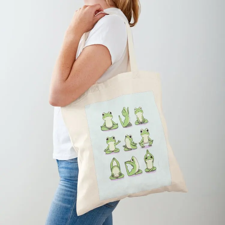 YOGA FROGS Tote Bag Lady bag Handbags eco bag folding