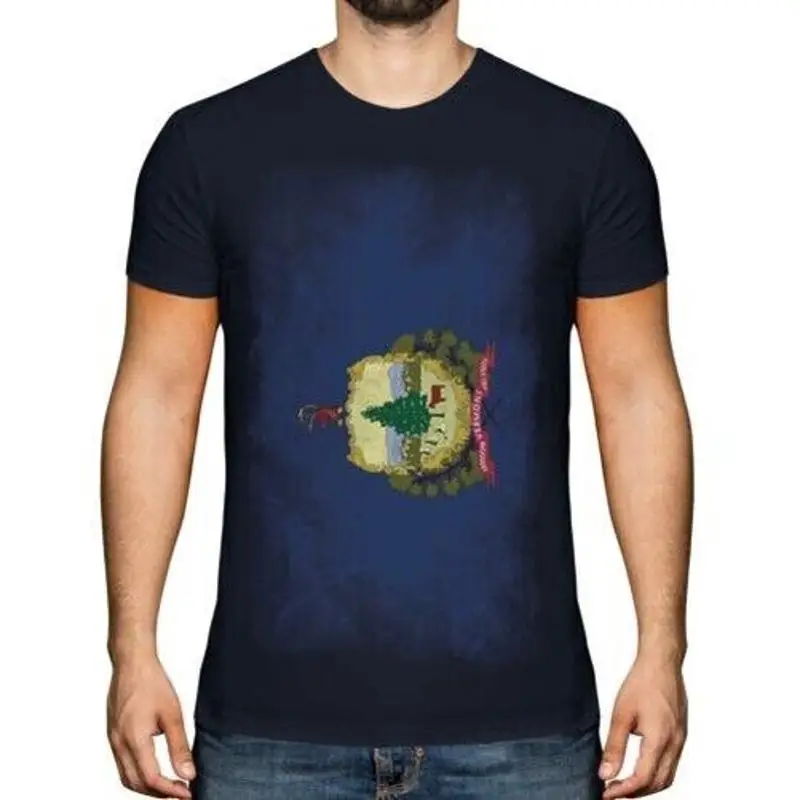 

Vermont Verblasste Staatsflagge Herren T-Shirt Vermonter Hemd Jersey Geschenk