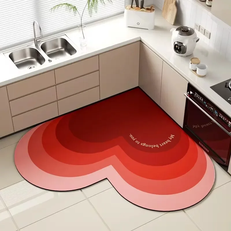 Kitchen Floor Carpet Anti-fouling Oil-proof Balcony Rug Home Scratch-resistant Wear-Resistant PVC Leather Washable Floor Mat 러그