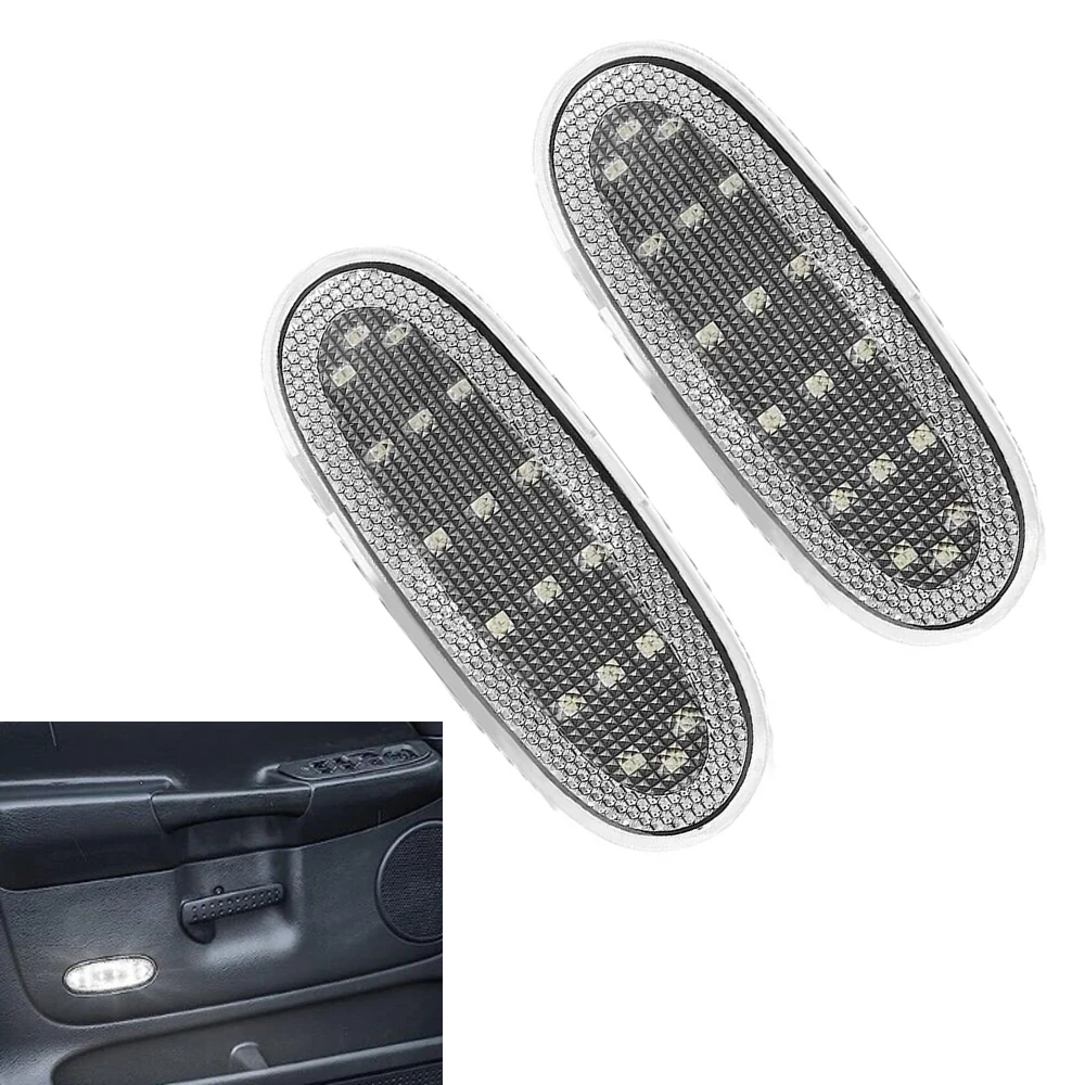 2Pcs Car Door Panel Reflector Light Door Lamp For Dodge Ram 1500 2500 3500 2004 2005 2006 2007 2008 2009